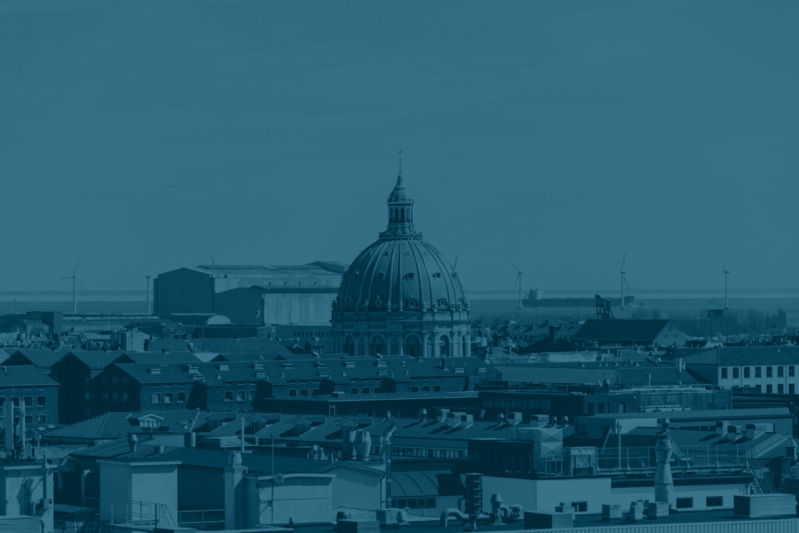 Copenhagen city skyline