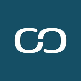 Chr. olesen logo på blå baggrund